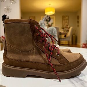 UGG Brown Boots with Red Laces